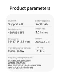 هاتف ذكي صغير SOYES XS14 Pro 4G يعمل بنظام Android 9.0 وذاكرة وصول عشوائي 3 جيجابايت وذاكرة داخلية 64 جيجابايت وبطارية 2600 مللي أمبير في الساعة وخاصية التعرف على الوجه وشاشة 3.0 بوصة وهاتف محمول صغير يدعم WhatsApp وGoogle Phone