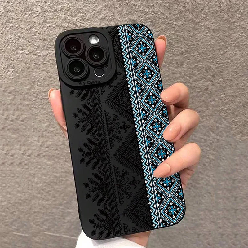 Vintage Totem Painting Shockproof Phone Case For Xiaomi Redmi Note 14 13 12 Pro Plus 12S 11S 11 10 Redmi 13 12 14C 13C 12C Cover