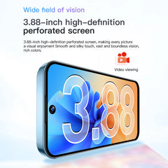هاتف SOYES XS19 الذكي الصغير 3.88 بوصة 2 جيجابايت رام 16 جيجابايت روم أندرويد 10.0 مع خاصية التعرف على الوجه شريحتي اتصال في وضع الاستعداد شبكة الجيل الثالث هاتف صغير
