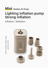 Electric Air Pump Portable Wireless Air Compressor Inflator/Deflator Pumps For Inflatable Cushions Air Beds Boat Swimming Ring