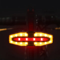 Turn Signal Rear Lamp USB Rechargable Waterproof E-Scooter Safety Warning Tail Light LED Turn Signal Light for M365 Pro 2 MI 4
