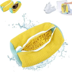2/1PCS Shoe Washing Bag Washing Machine Laundry Bags with Zipper Closure Shoes Cleaning Bags Shoes Laundry Fluffy Fibers Sneaker
