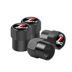 4Pcs Car Wheel Tire Valve Caps Protection Cover Auto Accessories For Toyota Fortuner Chr Verso Prius Mirai Hiace Trd Corolla GR