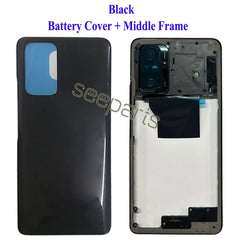 NEW For Xiaomi Redmi Note 10 Pro Battery Cover Back Cover Glass Panel Rear Housing Door Case For Redmi Note 10 Pro Middle Frame