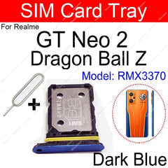 حامل بطاقة SIM لهاتف Realme GT Neo Neo Flash GT Neo2 2T GT Master Explorer 5G Nano محول بطاقة SIM أجزاء حامل البطاقة