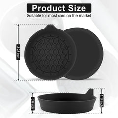 2/4pcs Car Cup Holder Coaster Silicone Cup Holder Insert Universal Non-Slip Cup Holders Car Accessories Interior Silent Cup Pad