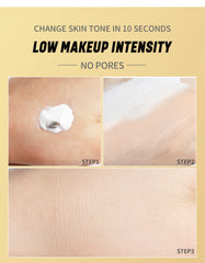 Temperature-Changing Foundation Long-Lasting Waterproof Temperature Changing Liquid Foundation Unisex Daily Portable Travel Size