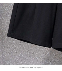 High Waist Straight Leg Elastic Women's Seven-Foot Pants Casual Outdoor Wear Summer Slimming Spor Wide Leg orts