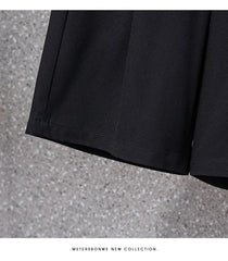 High Waist Straight Leg Elastic Women's Seven-Foot Pants Casual Outdoor Wear Summer Slimming Spor Wide Leg orts