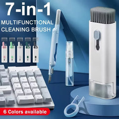 7-in-1 Keyboard Cleaning Kits Airpods Cleaner Headset Cleaner Pen Laptop Screen Cleaning Bluetooth Earphones Cleaning Kit