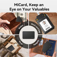 MiLi Go Smart GPS Tracker Card MiTag Bluetooth Tracker Anti-Lost Device for Android Work with Google Find My MiCard Pro