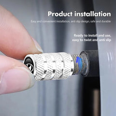 4Pcs Metal Car Wheel Tires Valve Dustproof Cover Accessories For Hyundai Ioniq Sonata Elantra Solaris Creta Accent SantaFe