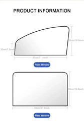 2Pcs Car Side Window Sun Shade Magnet Privacy Curtains UV Reflection Anti Glare UV Block Sunshade for Front/Back Window