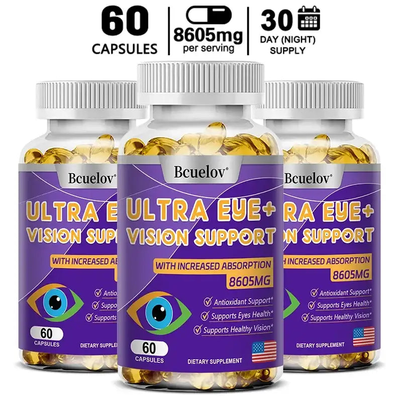 Advanced Eye Vitamin Supplement for Macular Health and Dry Eyes - Supports Eye Strain, Stress, Night Vision