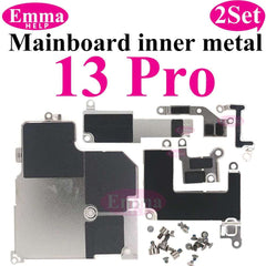 2Set Inner Metal Cover Plate Mainboard inner Iron with Screws For iPhone 13 12 15 Pro Max 14 Plus Bracket Holder Screw Parts