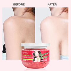 مقشر الجسم بالكولاجين والبطيخ من Joypretty، منظف ومقشر، برائحة الفواكه الطبيعية، يزيل الجلد الميت، ناعم ومتوهج للعناية بالجسم، 300 جرام