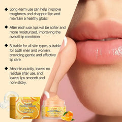 Orange Lip Scrub Reduce Lips Fine Lines Moisturizing Repairing Exfoliating Dead Skin Keratin Two-in-one Dual-effect Scrub