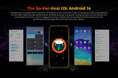 [World Premiere] HOTWAV Cyber 13 Rugged Phone 150LM Flashlight 8GB 128GB Smartphone 6.6'' HD+ 10800mAh 64MP Android 14 Cellphone