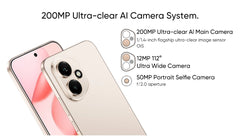 هاتف HONOR 400 الأصلي النسخة العالمية 5G الذكي بشاشة AMOLED مقاس 6.55 بوصة ومعدل تحديث 120 هرتز ومعالج Snapdragon 7 من الجيل الثالث بدقة 200 ميجابكسل وبطارية 6000 مللي أمبير في الساعة وشحن فائق السرعة بقوة 80 واط وتقنية NFC
