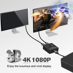 HDMI-compatible Switch Bi-Direction 2.0 Splitter 1x2/2x1 Adapter 2 in 1 out Converter for PS4 Pro/4/3 TV Box 4K Switcher