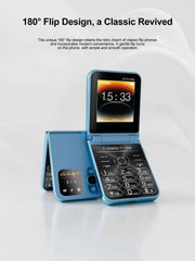 SERVO i16 PRO MAX Flip Mobile Phone 4 SIM Standby Speed Dial Magic Voice Flashlight Call Recording 2G GSM Button Fold Cellphones