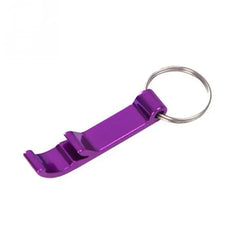 Portable Beer Bottle Opener Keychain 4 In 1 Pocket Aluminum Beer Bottle Opener Can 5 Colors Wedding Party Favor Gifts
