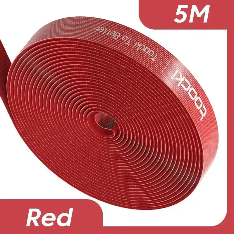 Red cable winder roll for cable management, 5M