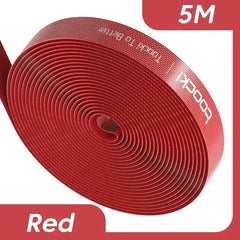 Red cable winder roll for cable management, 5M
