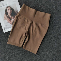 Summer Seamless Yoga Shorts High Waist Workout Shorts Women Sexy Booty Tummy Control Gym Leggings Breathable Running Shorts