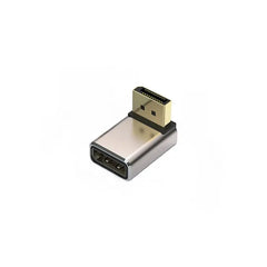 Gold-Plated Vertical Bend Adapter DP1.4 8K60Hz Monitor Computer Graphics Card DP Interface Extension Aluminum Alloy Shell