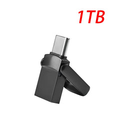 XIAOMI 2TB Metal Pendrive 2 IN 1 OTG 1TB 512GB USB Flash Drives Type C 2TB USB3.2 Pen Drive Memory Stick Type C For Cellphone PC