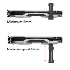 Chassis 12cm Fan Position GPU Support Frame Stainless Steel Computer Graphics Card Holder Prevent Sagging GPU Brace for RTX 4090