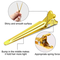 A Box Of  Mini Barber Clips: Heat-Resistant Metal Hairpins for DIY Coloring, Professional Salon & Home Haircut Styling Tools