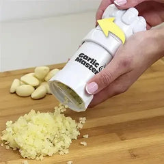 أداة مطبخ متعددة الوظائف من Garlic Master، عجلة تقطيع الثوم، أسطوانة مفرمة الثوم، مطحنة الثوم اليدوية من Kitchen Aid