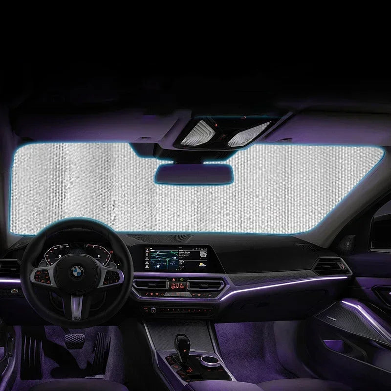 Car Sunshade Front Rear Window Curtain Shade Sun Protector Windshield Visor Cover Foldable Baby Car Retractable UV Protection