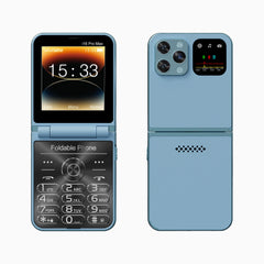 SERVO i16 PRO MAX Flip Mobile Phone 4 SIM Standby Speed Dial Magic Voice Flashlight Call Recording 2G GSM Button Fold Cellphones