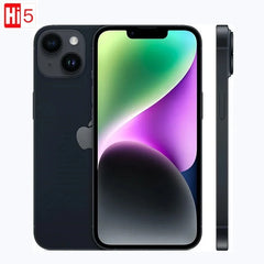 هاتف Apple iPhone 14 5G الأصلي بشاشة 6.1 بوصة A15 Face ID NFC US Dual eSIM وذاكرة وصول عشوائي 6 جيجابايت وذاكرة قراءة فقط 128 و256 و512 جيجابايت وشاشة OLED غير مقفولة ومستعمل