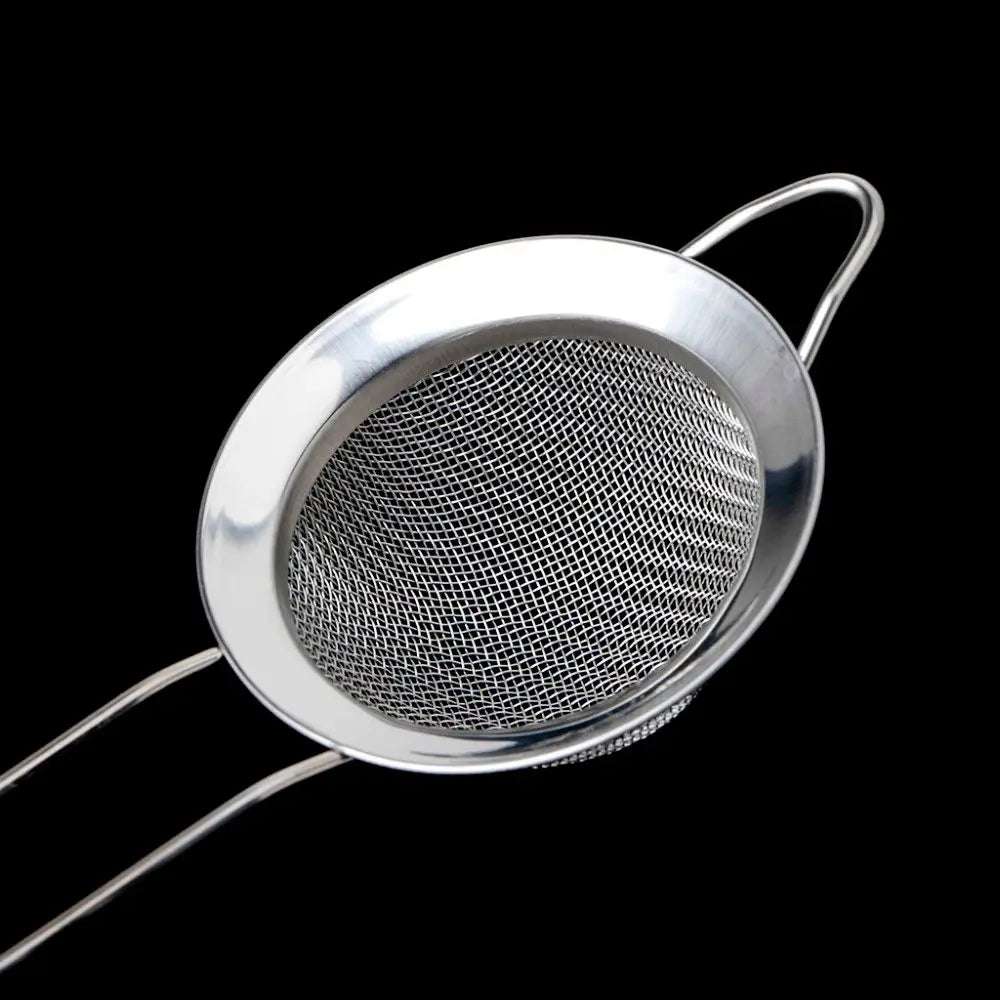 Flour Strainer Mesh With Handle Diameter7/8/10/12/14/16/18/20/22cm Stainless Steel Colander Tea Sifter Kitchen Sieve Filter Tool
