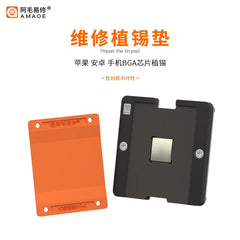 Amaoe PD-C Planting Tin Pad Universal Magnetic BGA Reballing Platform Mobile Phone CPU IC Rework Adsorption Silicon Mat Tool