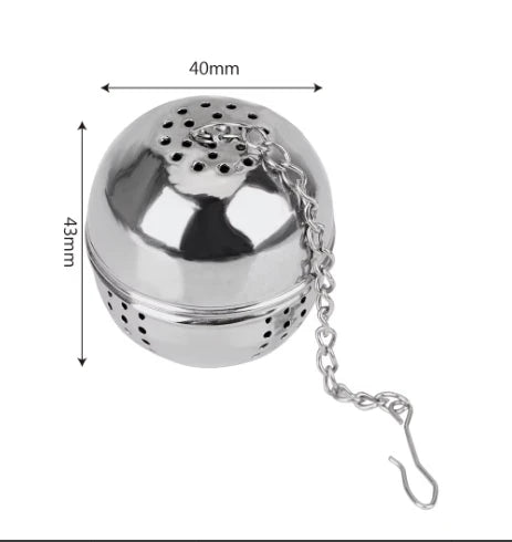 1 Pc Stainless Steel Tea Ball, 2.04 Inch Mesh Tea Infuser Strainers Premium Tea Filter Tea Interval Diffuser For Loose Leaf Tea A
