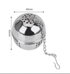 1 Pc Stainless Steel Tea Ball, 2.04 Inch Mesh Tea Infuser Strainers Premium Tea Filter Tea Interval Diffuser For Loose Leaf Tea A