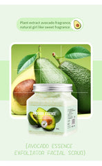 300g Big Fruit Body Scrub Suitable for Exfoliating, Bathing, Sea Salt, Tender and Smooth Skin, Mud Rubbing Treasure