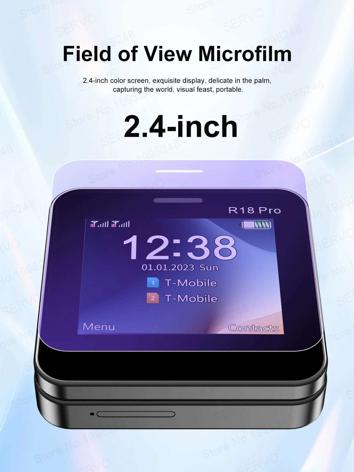 SERVO R18 PRO Side Slider Mobile Phone 2.4" Rotate Display Dual SIM Standby Magic Voice Flashlight 2G GSM Card Button Cellphones