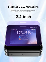 SERVO R18 PRO Side Slider Mobile Phone 2.4" Rotate Display Dual SIM Standby Magic Voice Flashlight 2G GSM Card Button Cellphones