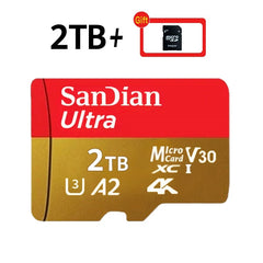 Original 2TB 1TB SanDian Ultra Card SD/TF Flash Memory Card 256/512GB Micro SD Card High Speed for Phone/Drone/Handheld Device