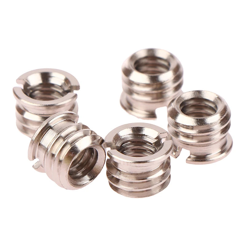5Pcs Camera Screw Nut 1/4 To 3/8 Inch Convert Screws Standard Adapter Screw Quick Release Screw Tripod Mount Adapter Screw