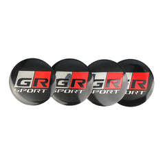 56/60mm Car Wheel Hub Center Cap Aluminum Metal Logo Stickers For Toyota Rav4 Corolla Camry Aqua Auris Cross Yaris TRD Prius GR