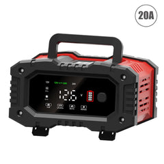 12v/24v Fully Automatic Battery Charger 7-segment Smart Car Battery Charger Pulse Repair for Agm Gel Wet Lead Acid Charging