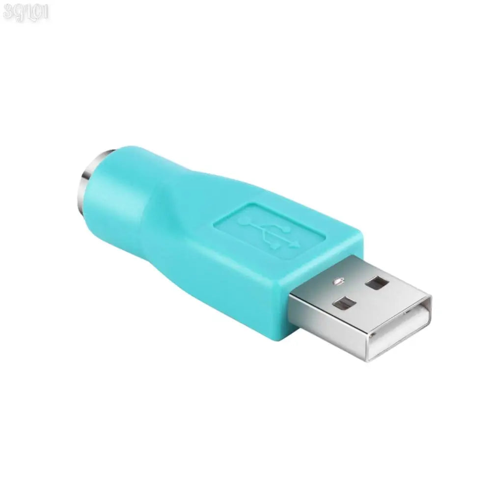 موصل محول من PS/2 أنثى إلى USB ذكر للوحة المفاتيح والفأرة