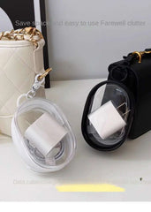 Portable Mini Zipper Storage Bag Keychain Box Organizer For Earphones Chargers Bags  A Gift for My Girlfriend Case